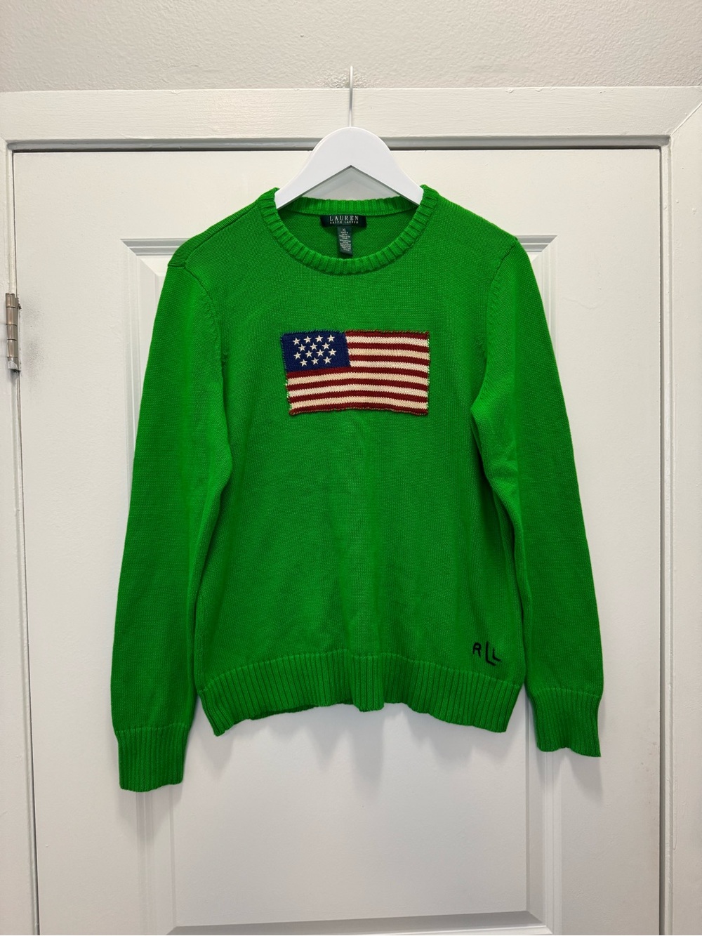 Lauren Ralph Lauren Iconic Flag Sweater 100% Cotton